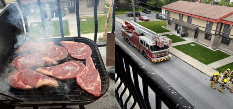 Sonorense haciendo carne asada en Canadá alerta a Bomberos