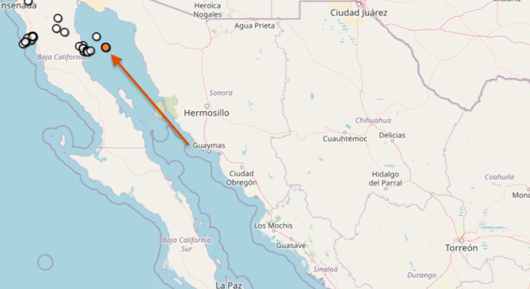 Se registró un temblor de 4.3 grados en Puerto Peñasco