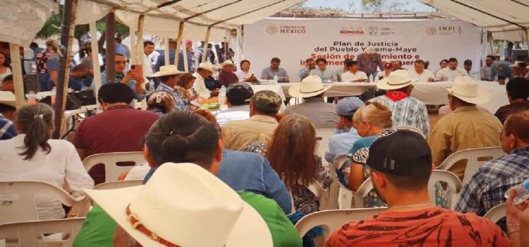 Informa INPI avances en los Planes de Justicia en Sonora